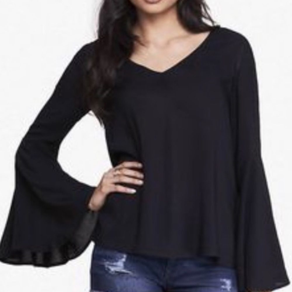 Express Rayon Bell Sleeve Top